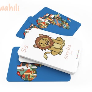Tarjetas didácticas para principiantes, niños y adultos, alfabeto, números, saludos, partes del cuerpo y días de la semana (91 tarjetas)