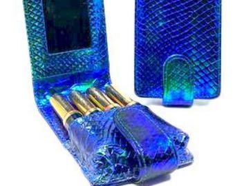 Mermaid Lippenstift & ätherisches Öl Roller Flasche Beutel - Flip Lipsense Cases in vielen Designs erhältlich