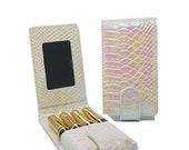 Mother of Pearl Lipstick Essential oil Roller bottle Pouches- Flip Lipsense Cases Available in many Designs