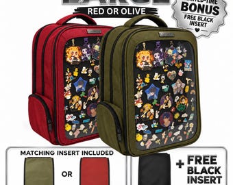 Large Ita Backpack with Removable Pin Display Insert, Fits 16-Inch Laptop | CariWare