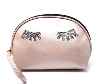 Rose Pink Lashes Kosmetiktaschen- Testertaschen- Armband
