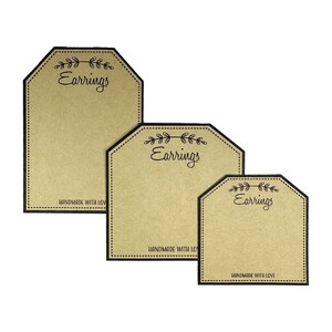 PRINTABLE Earrings Display Cards / Template / Tag / Label / PDF to ...