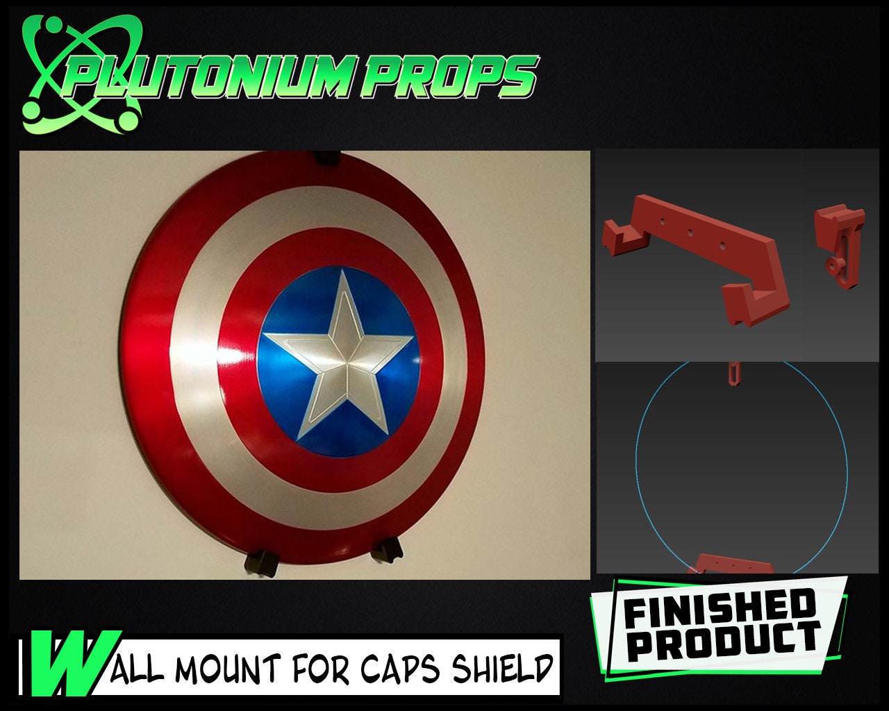Captain America Shield Wallmount