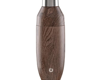 Coctelera aislada de acero inoxidable con colador y medidor