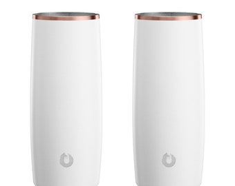 Vaso alto de acero inoxidable, juego de 2