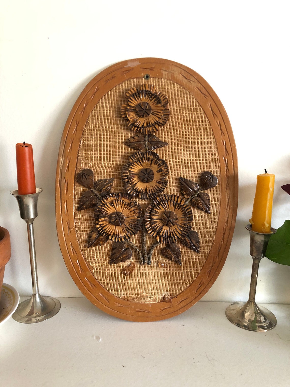 Coconut Shell Wall Art Etsy