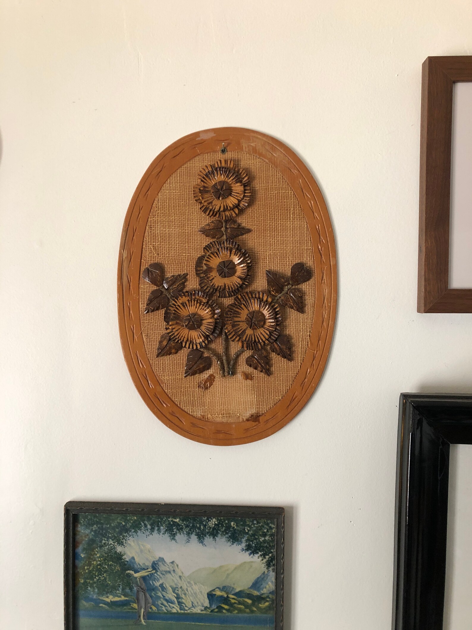 Coconut Shell Wall Art Etsy