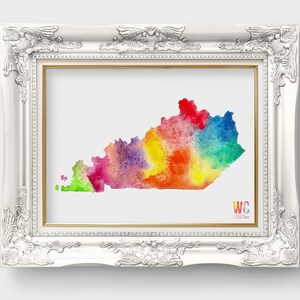 Kentucky Watercolor, State Art, Southeast Art, Appalachian Mountain Art, Home Art, DIGITAL DOWNLOAD, PRINTABLE