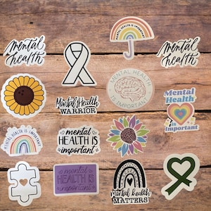 Mental health, Mental health stickers, mental health decals, mental health warrior, mental health laptop stickers, mental health water bott
