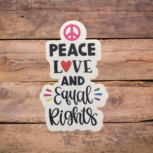 Women&#39;s rights stickers, equality, women&#39;s rights, stickers for water bottles, water bottle stickers, laptop stickers, stickers for laptop