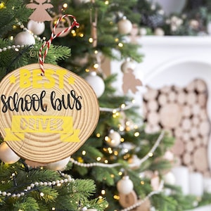 Schulbusfahrer, Schulbusfahrer Ornament, Schulbusfahrer Geschenk, Busfahrer Geschenk, bester Schulbusfahrer aller Zeiten