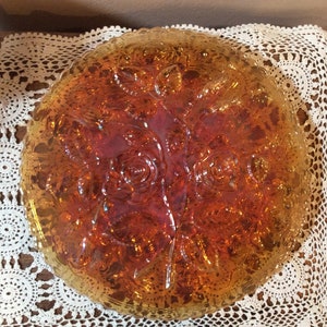 1. Beautiful Imperial Glass Footed Plate