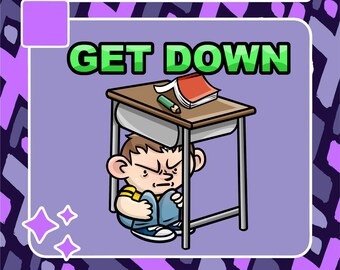 Get Down Emote | Twitch Emote | Youtube Emote | Discord Emote | Community Emote | Streamer Emote | Pun Emote | Funny Emote | Hide Emote