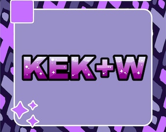 KEK + W Emote | Twitch Emote | Youtube Emote | Discord Emote | Community Emote | Streamer Emote | KEKW Emote | Funny Emote | Text Emote