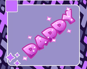 Daddy Emote / Twitch Emote / Youtube Emote / Discord Emote / Community Emote / Streamer Emote / Kawaii Emote