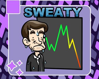 Sweaty Emote | Twitch Emote | Youtube Emote | Discord Emote | Community Emote | Streamer Emote | Sweat Emote | Stock Emote | Funny Emote