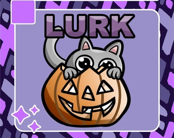 Lurk Cat Emote | Twitch Emote | Youtube Emote | Discord Emote | Community Emote | Streamer Emote | Cat Emote