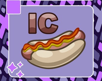 IC Weiner Emote / Twitch Emote / Youtube Emote / Discord Emote / Community Emote / Streamer Emote / Food Emote