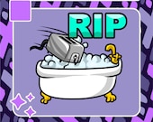 RIP Toaster Emote | Twitch Emote | Youtube Emote | Discord Emote | Community Emote | Streamer Emote | RIP Emote