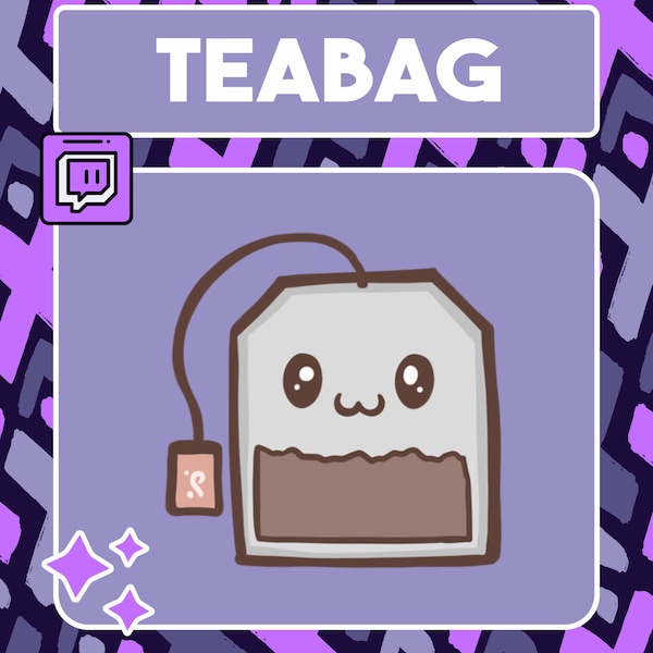 Sachet de thé Emote Emote | | d’emote Twitch | d’emote Youtube discord Emote | | d’émote communautaire Streamer Emote | sachet de thé Emote | Kawaii Emote