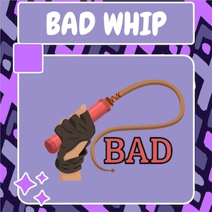 Bad Whip Emote | Twitch Emote | Youtube Emote | Discord Emote | Community Emote | Streamer Emote | Whip Emote | Bad Emote | NSFW Emote