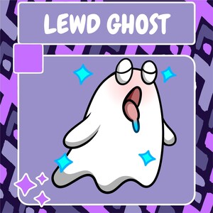 Lewd Ghost Emote | Twitch Emote | Youtube Emote | Discord Emote | Community Emote | Streamer Emote | Ghost  Emote