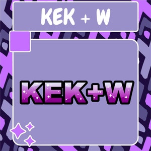 KEK + W Emote | Twitch Emote | Youtube Emote | Discord Emote | Community Emote | Streamer Emote | KEKW Emote | Funny Emote | Text Emote
