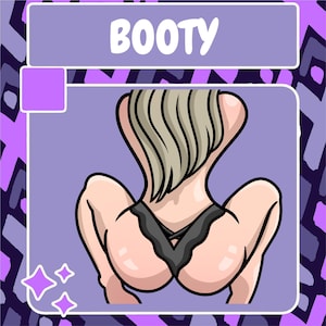 Booty Squat Emote | Twitch Emote | Youtube Emote | Discord Emote | Community Emote | Streamer Emote | Butt Emote | Booty Emote | Lewd Emote