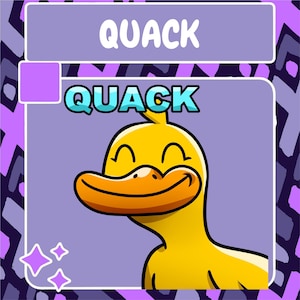 Quack Duck Emote | Twitch Emote | Youtube Emote | Discord Emote | Community Emote | Streamer Emote | Duck Emote | Quack Emote | Funny Emote