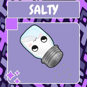 Geanimeerde Salt Emote | Twitch Emote | Youtube Emote | Discord Emote | Gemeenschap Emote | Streamer Emote | Eten Emote | Zout Emote | Zout