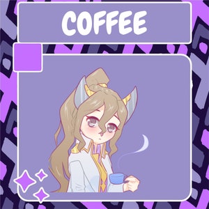 Coffee Emote | Twitch Emote | Youtube Emote | Discord Emote | Community Emote | Streamer Emote | Coffee Emote | Girl Emote | Funny Emote