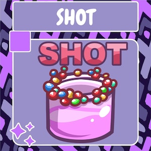 Candy Shot Emote | Twitch Emote | Youtube Emote | Discord Emote | Community Emote | Streamer Emote | Shot Emote | Alcohol Emote | Shot Emote