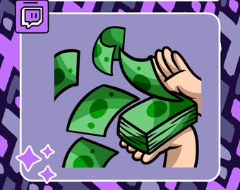 Animated  Money Hands Donation Emote | Twitch Emote | Youtube Emote | Discord Emote | Community Emote | Streamer Emote | Dono Emote | Dono