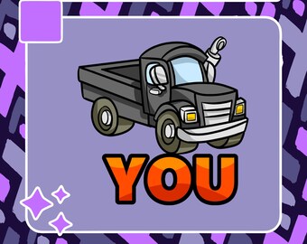 Truck You Emote | Twitch Emote | Youtube Emote | Discord Emote | Community Emote | Streamer Emote | Pun Emote | Funny Emote | Fu** You Emote