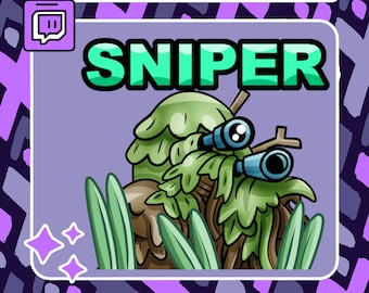 Sniper Emote | Twitch Emote | Youtube Emote | Discord Emote | Community Emote | Sniper Emote | Snipe Emote | FPS Emote | Community Emote