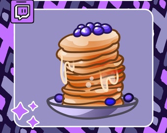 Stacks Pancake Emote | Twitch Emote | Youtube Emote | Discord Emote | Community Emote | Streamer Emote | Food Emote | Cute Emote | Funny