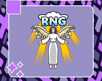 RNG Angel Emote | Twitch Emote | Youtube Emote | Discord Emote | Community Emote | Streamer Emote | Random Emote | RNG Emote | Funny Emote