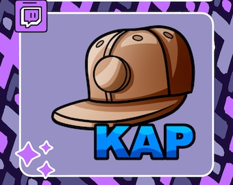 Kap Emote | Twitch Emote | Youtube Emote | Discord Emote | Community Emote | Streamer Emote | Hat Emote | Funny Twitch Emote | Kap Pun Emote