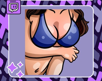Animated Cleavage Booba Emote |  Emote | Youtube Emote | Discord Emote | Community Emote | Streamer Emote | Thicc Emote | Cleavage Emote