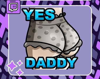 Yes Daddy Animated Booty Emote | Twitch Emote | Youtube Emote | Discord Emote | Community Emote | Streamer Emote | Thicc Emote | Booty Emote