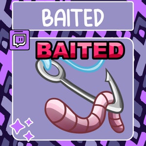 Baited Hook Emote | Twitch Emote | Youtube Emote | Discord Emote | Gemeenschap Emote | Streamer Emote | Aas Emote | Aas Emote | Leuke Emote