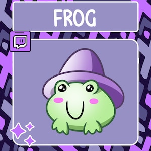 Emotka Żaby Wiedźmy | Emotka Twitch | Emotka Youtube | Emotka Discord | Emotka Społeczności | Emotka Streamera | Emotka Żaby | Emotka Kawaii | Wiedźma