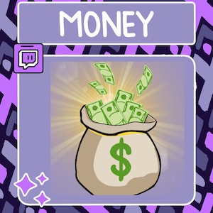 Money Bag Emote / Twitch Emote / Youtube Emote / Discord Emote / Community Emote / Streamer Emote / Money Emote / Sub Emote / Dono Emote