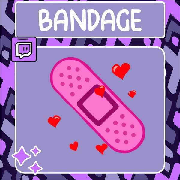 Bandage Emote | Twitch Emote | Youtube Emote | Discord Emote | Community Emote | Streamer Emote | Bandage Emote | Heal Emote | Health Emote