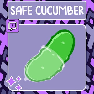Veilige Komkommer Emote | Twitch-emote | YouTube-emote | Discord-emote | Community-emote | Streamer-emote | Komkommer Emote | Aubergine-emote