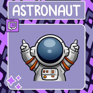 Astronauta Emote / Twitch Emote / Youtube Emote / Discord Emote / Community Emote / Streamer Emote / Space Emote / Ingeniero Emote / Astronauta