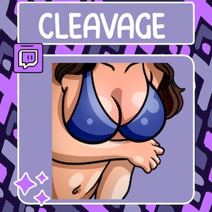 Animowana emotka dekoltu | Emotka | Emotka Youtube | Emotka Discord | Emotka społeczności | Emotka streamera | Emotka Thicc | Emotka dekoltu