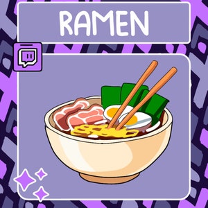 Ramen Bowl Emote | Twitch Emote | Youtube Emote | Discord Emote | Community Emote | Streamer Emote | Ramen Emote | Food Emote | Noodles