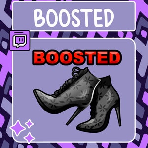 Boosted Emote | Twitch Emote | Youtube Emote | Discord Emote | Community Emote | Streamer Emote | Boost Emote | Heel Emote