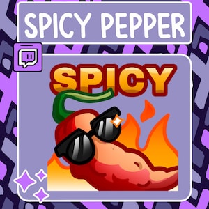 Animated Spicy Pepper Emote | Twitch Emote | Youtube Emote | Discord Emote | Community Emote | Streamer Emote | Spicy Emote | Spice Emote